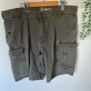 Carhartt Men's Cargo Shorts - Olive Size 40